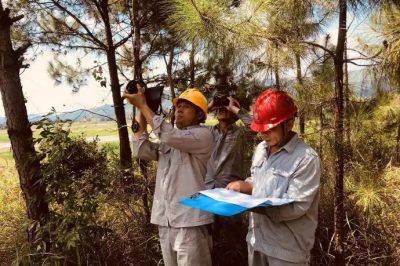 寧遠(yuǎn)供電公司輸電線路開展線路交叉跨越測(cè)量工作