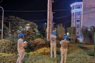 10kV線路、開關(guān)、刀閘、配電變壓器以及環(huán)網(wǎng)箱進行接點測溫和局放測試