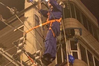 搶修10千伏力陽(yáng)路河池路口環(huán)網(wǎng)柜河池新區(qū)支線緊急缺陷