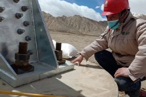 500kV線(xiàn)路工程鐵塔基礎(chǔ)檢查工作