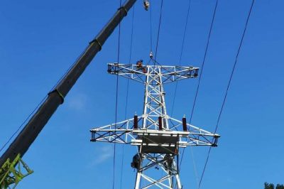 平邑縣供電公司對110千伏山石線進行檢修改造