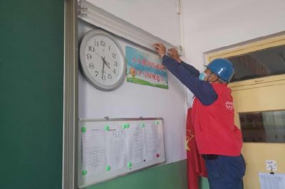 對教職工開展安全教育宣傳，助力學(xué)校做好開學(xué)準(zhǔn)備工作