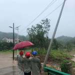 迅速展開搶修暴雨導致的額受損電力設施