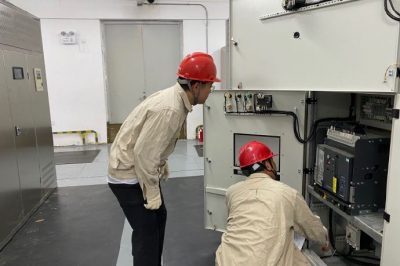 對康緣養(yǎng)生谷竣工完成的配套電氣設備、線路開展驗收工作