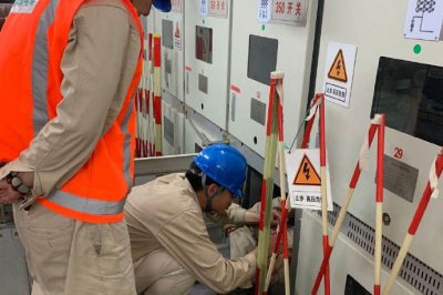 更換10千伏三段電容器一3504接地閘刀閉鎖線圈