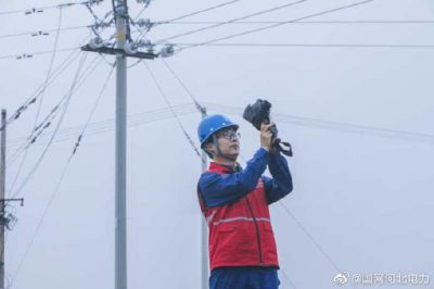 對10千伏547煙堡線2號桿巡視檢查并進(jìn)行紅外測溫