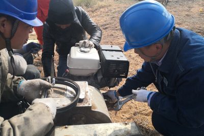 750千伏配套送出工程1211#-1212#不停電跨越500千伏錦忻Ⅱ線四級風(fēng)險(xiǎn)作業(yè)開始施工