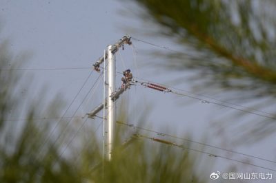 110千伏城閻豐線9號(hào)至19號(hào)鐵塔導(dǎo)線