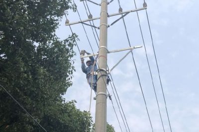在城廂鎮(zhèn)對10千伏114港池I線進行負荷切割工作