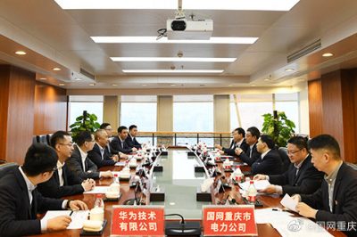 陳連凱與華為中國區(qū)副總裁雷戰(zhàn)奎會談